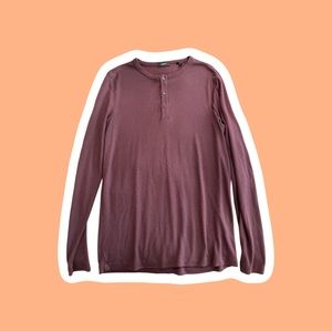 Theory | Men’s Maroon Anemone Essence Henley